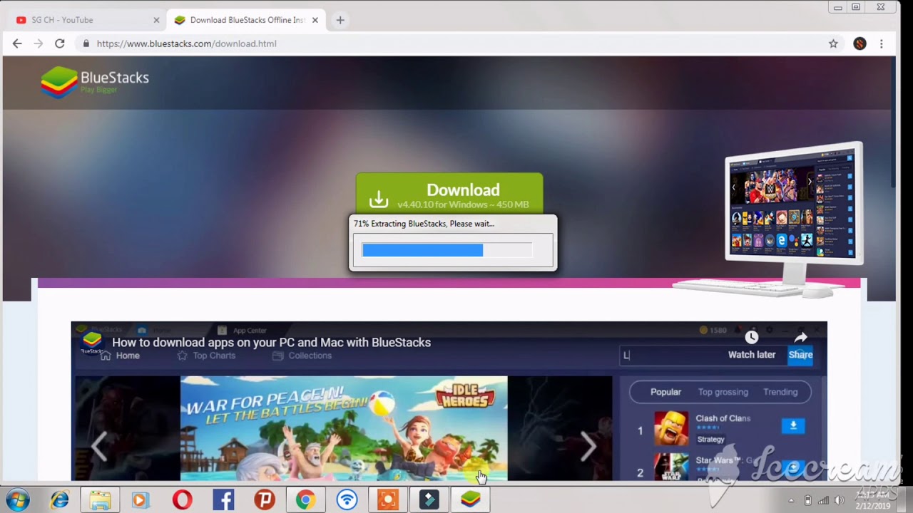 Downloading and installing Blustack 4 (latest vesion) in pc/laptop 2019 ...