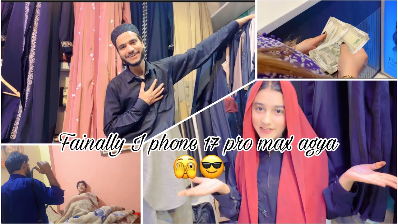 Busy day 🫣I phone 17 pro max fainally mil gya mg collection pe gyi shoot ke liye/ayan ka hua suagat 