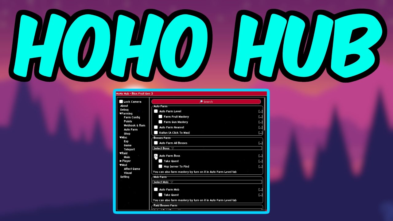 HoHo Hub V3 Blox Fruits Script