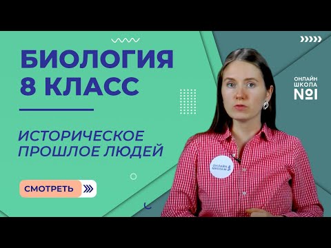 Историческое прошлое людей. Видеоурок 3. Биология 8 класс