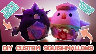 HOW TO MAKE DIY CUSTOM SQUISHMALLOWS - Step-by-step GUIDE [Funny Gift Reaction] (Patterns included!)