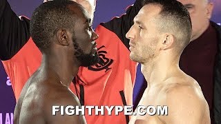 TERENCE CRAWFORD LOCKS DEATH STARE ON MEAN MACHINE; INTENSE CUTTHROAT FINAL FACE OFF