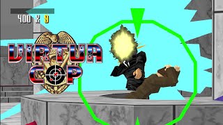 [Sinden Lightgun] Virtua Cop 1 playthrough. 1 coin cleaer. Model2.