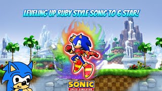 Famous Leveling Up Ruby Style Sonic To 6 Star! | Sonic Speed Simulator Wealth