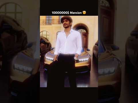 1000000$ Mansion + Super Cars 😱🔥 Wait for End 😳 #shorts #shortsviral #giveaway #aivideo #bugatti
