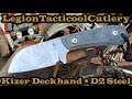 Kizer deckhand d2 steel huntingknife bushcraft blade camping hiking edc huntingknife