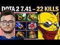 Bounty Hunter with 22 Kills and Bearing - Dota 7.41