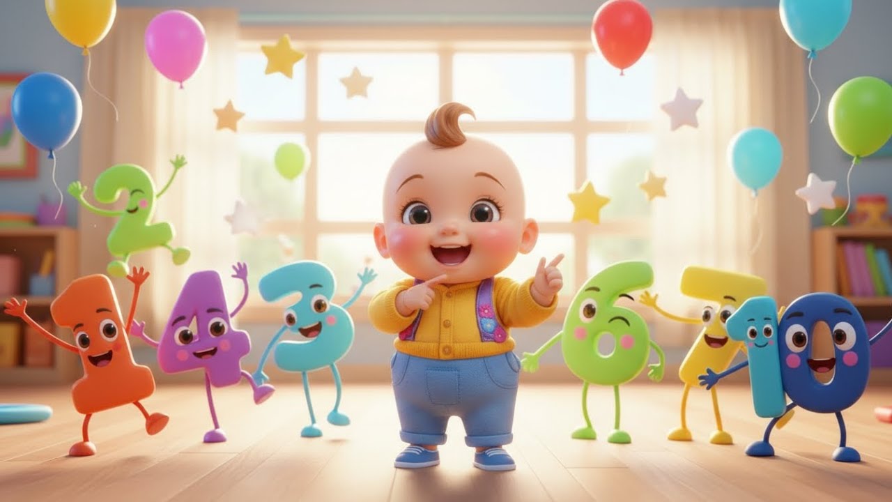 Big and Small Numbers Song | kids nursery rhymes | Baby Song, Learn Numbers & Size for Toddlers 🔢🎵