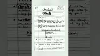 Class 9th Geography | Chapter-4 CLIMATE Notes | Smart Study