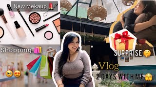 مشترياتي 🛍️💄،خريجة مع صحبتي😍بغات تفاجئتي 😮 صدقت أنا لي مفاجأها 🤫🥹|دوزو معيا يومين من حياتي ✨