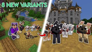 I Tamed EVERY New Wolf Variant In Survival Minecraft!