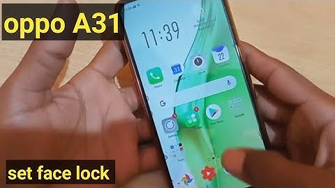 How to set face lock in oppo A31, oppo ke mobile me face lock Kaise lagaen