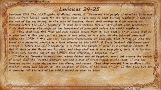 Leviticus 24-25