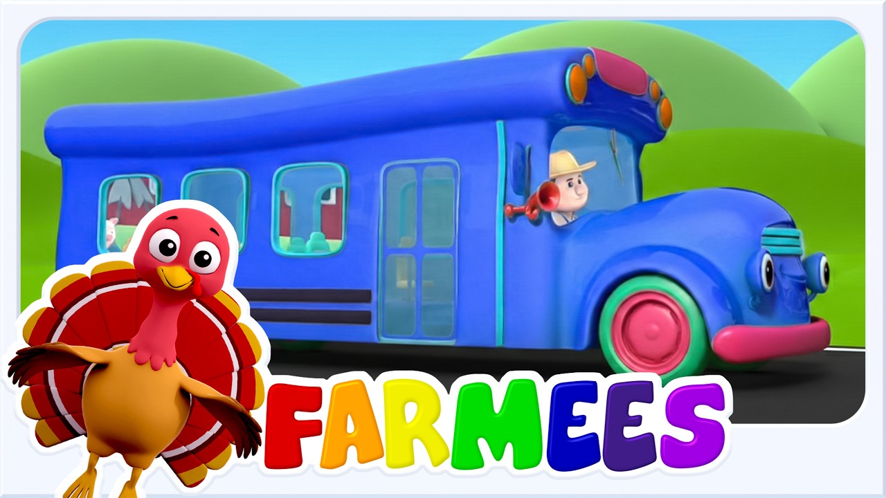 Die Räder vom Bus Lied | Farmees Kinderlieder-Sammlung