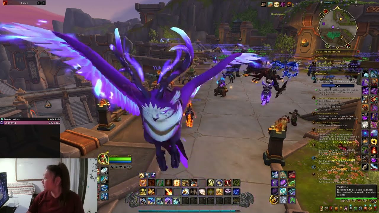 Noche de World of Warcraft, raid de la amistad. directo re subido.