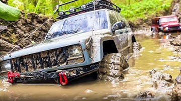 RC Cars MUD OFF Road | Axial SCX10 ii vs TRX4 Defender D110 | Vol.2