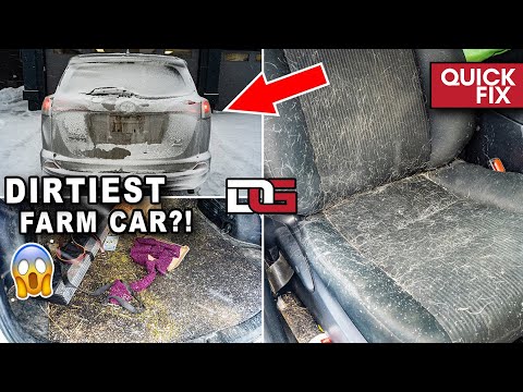 Cleaning a Toyota ABUSED On The Farm!