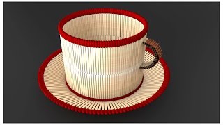 How to make Mug with matchstick tricks Matchstick art idea !