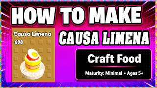 How To Make CAUSA LIMENA in CRAFT FOOD [Make New Recipe][Update] (Guide/Tutorial) *Roblox* screenshot 4