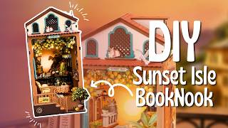 Building the Rolife Sunset Isle Book Nook Kit 🌅 | Relaxing DIY Miniature Build
