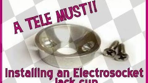 How to Install an Electrosocket jack plate in your telecaster