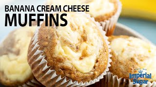 How to Make Banana Cream Cheese Swirl Muffins