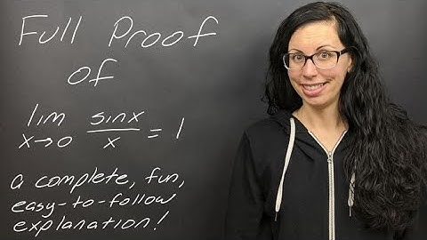 Lesson: Proof of Limit sin x/x =1