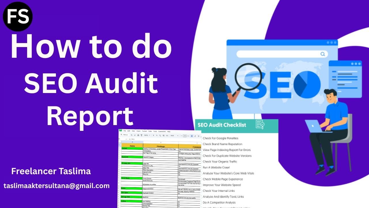 How to do site audit /SEO Audit Report and checklist 2025. 