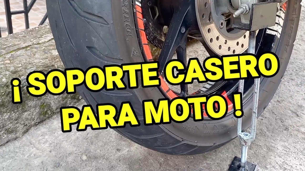 subterráneo gorra vapor CÓMO HACER un SOPORTE CASERO para su MOTO..! - YouTube