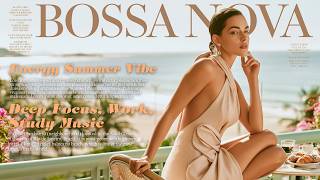 Seaside Bossa Nova Morning Ambience | Positive Jazz Playlist For Work, Study