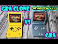 Game Boy Advance SP Clone "PowKiddy V90" vs Game Boy Advance SP ; Miyoo CFW v 1.3.3 for V90