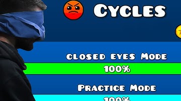 Geometry Dash - Level 9 Cycles Closed Eyes
