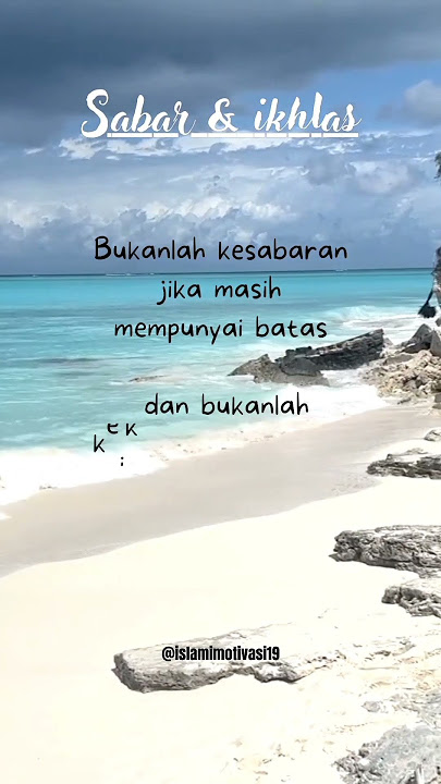 Sabar dan ikhlas || quotes islami #shorts