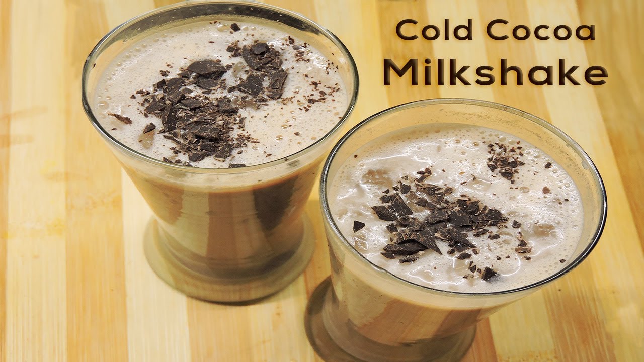 Cold Cocoa Milk Cold Cocoa Milkshake With Cocoa Powder Milkshake By