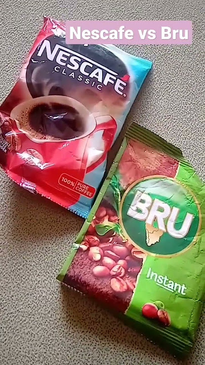 #nescafe vs #bru which is the #bestcoffee #instantcoffee