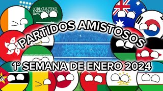 PARTIDOS AMISTOSOS: 1° SEMANA DE ENERO 2024| MR. COUNTRY FOOTBALL