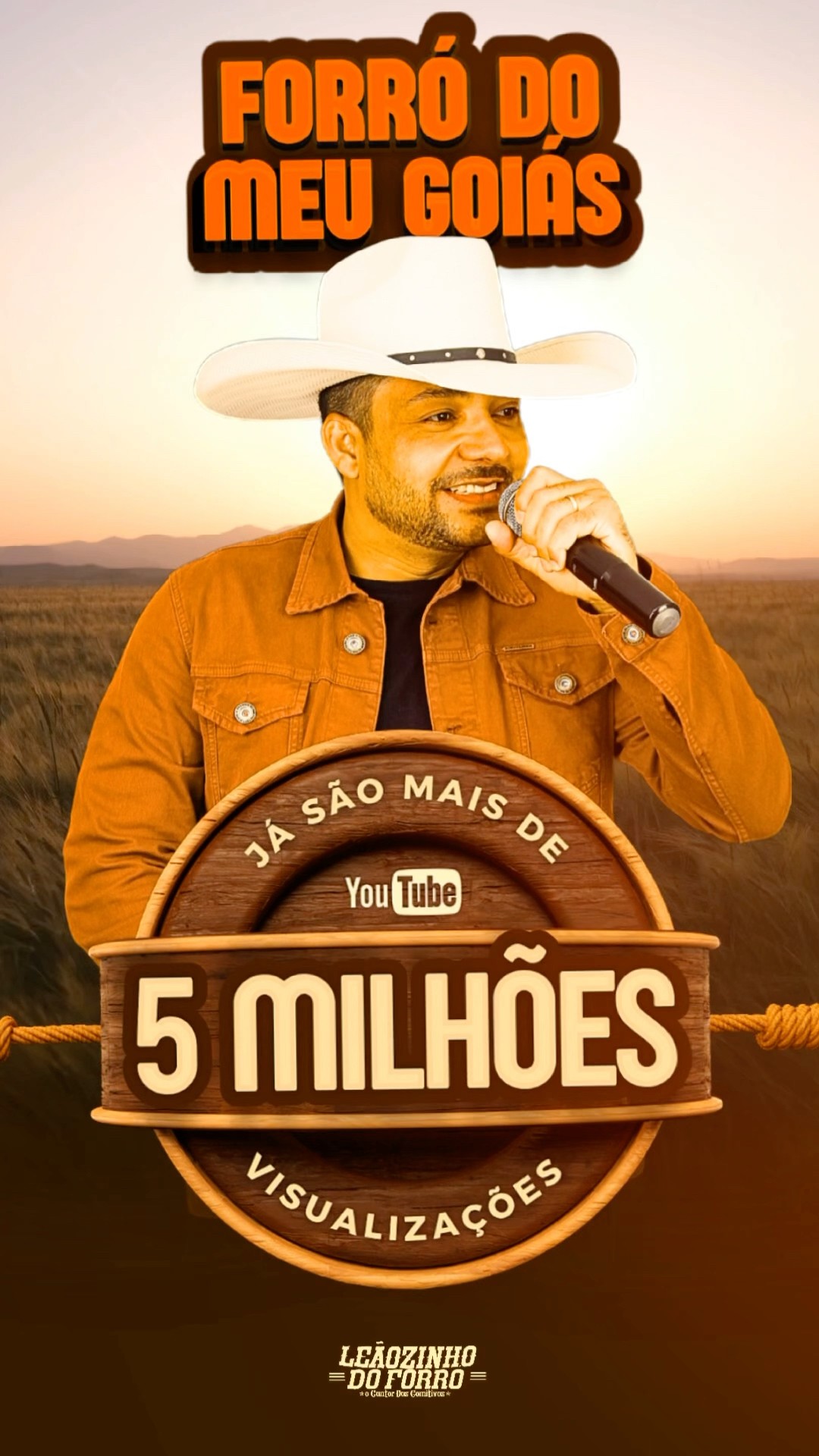 Batendo 5 milhões de visualizações da música forró do meu Goiás #boanoiteee #leaozinho