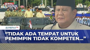 Presiden Prabowo Pimpin Upacara HUT ke-80 TNI, Singgung Soal Pemimpin 
