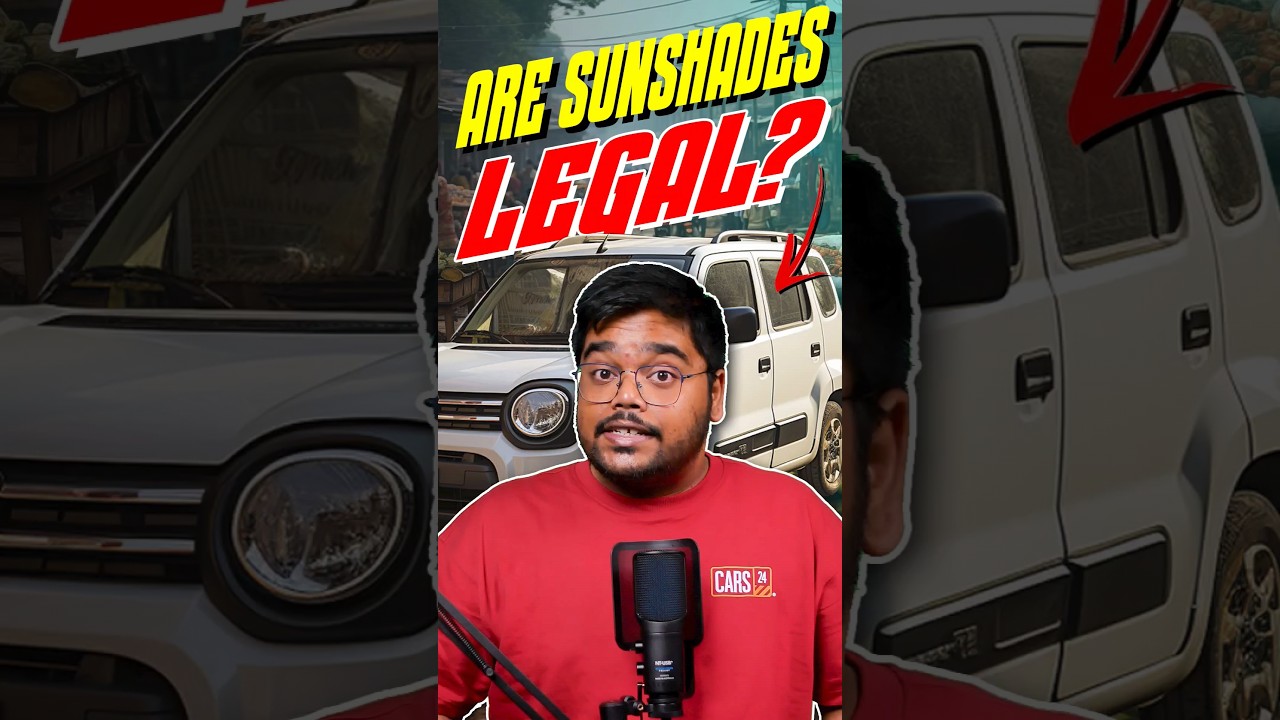 Are Sunshades Legal In India?🤔#cars24