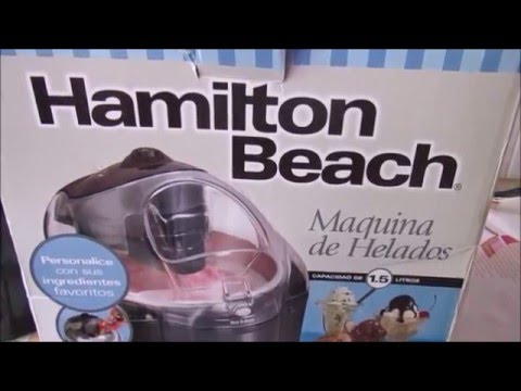 MAQUINA PARA HELADO HAMILTON BEACH/LAS RECETAS DE LUPITA 