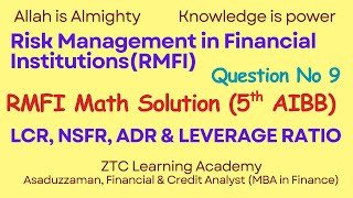 Risk Management Math Solution | 5th RMFI AIBB math solution #rmfimath