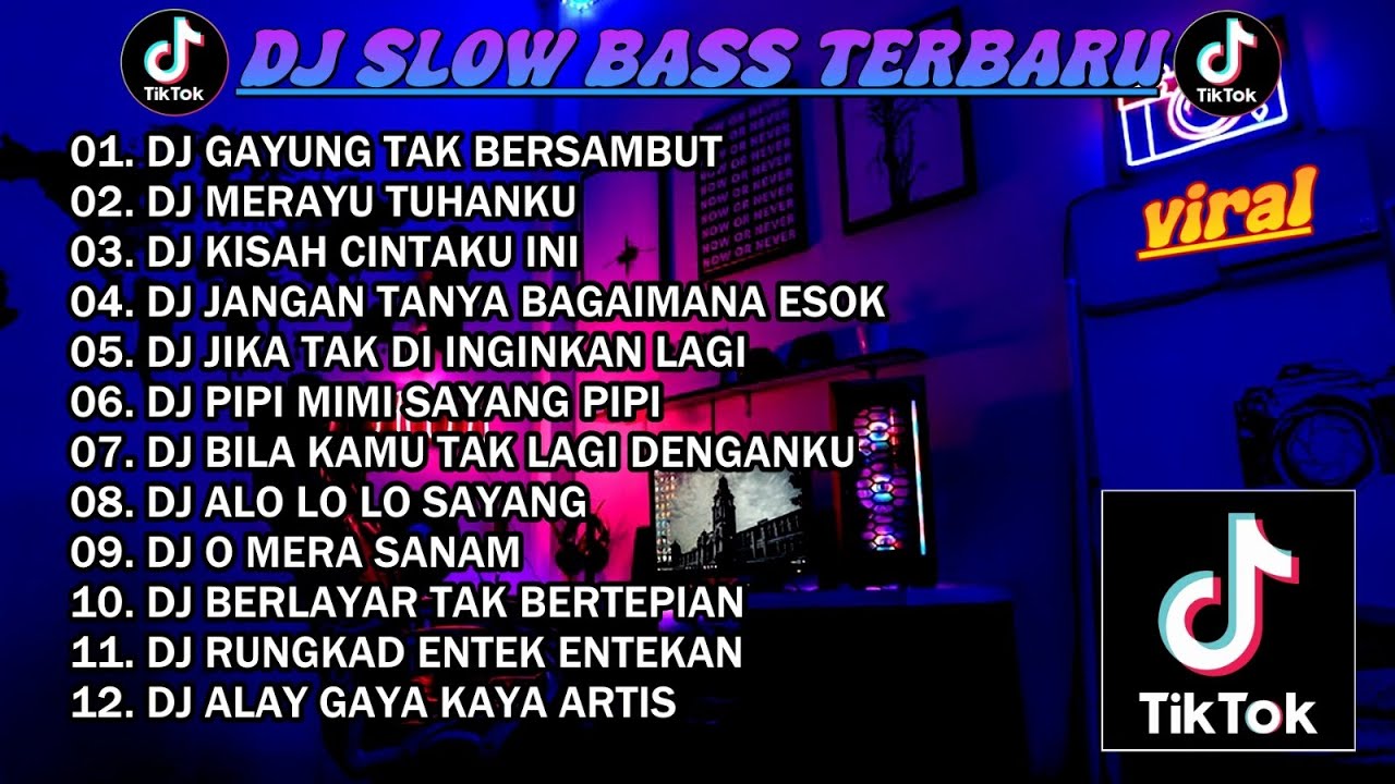 DJ SLOW BASS TERBARU 2023 | DJ VIRAL TIKTOK  🎵  DJ GAYUNG TAK BERSAMBUT CINTA PUN TELAH PUPUS