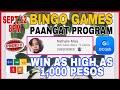 HAVE SOME FUN WITH OUR BINGO GAMES SPONSORED BY "Nathalie Misa" - 1,000PESOS PAANGAT PROGRAM