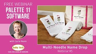 Multi-Needle Name Drop - Palette 11 Webinar #5