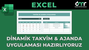 Excel Dinamik Takvim ve Ajanda Uygulaması Hazırlıyoruz..!!!