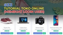 Tutorial Codeigniter #33 Membuat Toko Online dengan Codeigniter - Login User - Durasi: 34.14. 