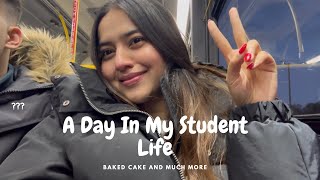 A Day To Remember | Baked Cake For Practicum ~ A Day In My Student Life | Canada Vlogs