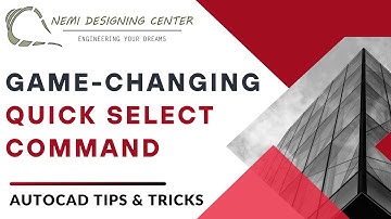 Game-Changing Quick Select Command | AutoCAD Tips & Tricks | Nemi Designing Center | #autocadselect
