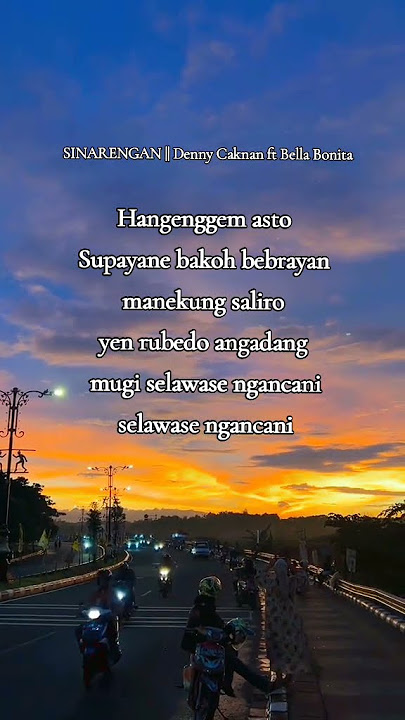 SINARENGAN Denny Caknan ft Bella Bonita #trending #liriklagu #youtubeshorts #sinarengan #cundamani