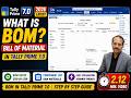 What is Bills of Material (BOM) in Tally Prime 7.0 | Complete Practical Demo